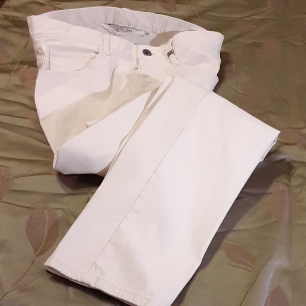 Helmut Lang MODELE SLASHED WHITE Jeans